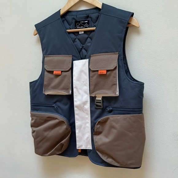 Homme Femme x Eddie Bauer Down Vest Washed Navy - Picture 6 of 13